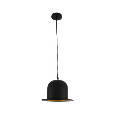 LEDTM® CHARLO 01214 Vintage Κρεμαστό Φωτιστικό Οροφής με Ντουί 1 x E27 AC 220-240V IP20 - Μαύρο & Χρυσό - Μ26 x Π26 x Υ16cm - Image 4