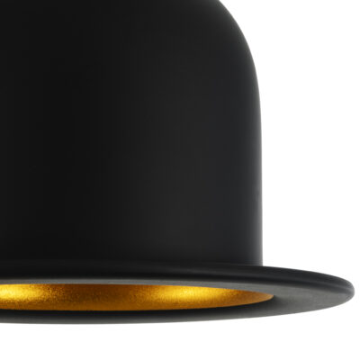 LEDTM® CHARLO 01214 Vintage Κρεμαστό Φωτιστικό Οροφής με Ντουί 1 x E27 AC 220-240V IP20 - Μαύρο & Χρυσό - Μ26 x Π26 x Υ16cm - Image 9