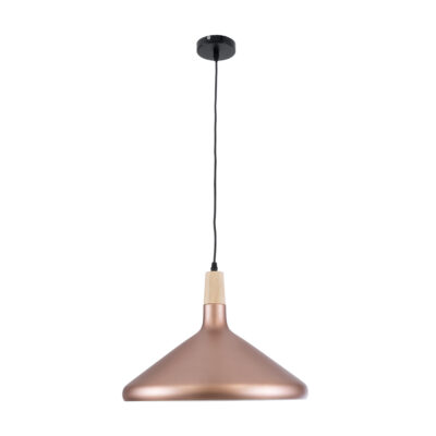 LEDTM® FELICITA 01223 Μοντέρνο Κρεμαστό Φωτιστικό Οροφής με Ντουί 1 x E27 AC 220-240V IP20 - Χάλκινο & Λευκό - Μ40 x Π40 x Υ30cm - Image 4
