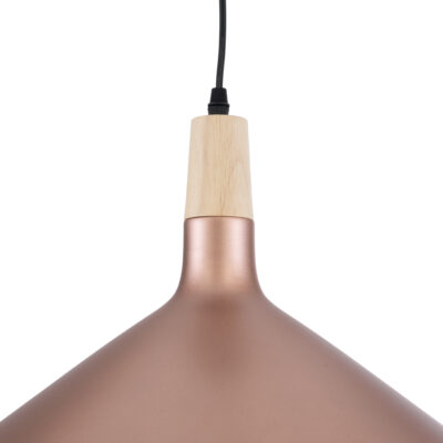 LEDTM® FELICITA 01223 Μοντέρνο Κρεμαστό Φωτιστικό Οροφής με Ντουί 1 x E27 AC 220-240V IP20 - Χάλκινο & Λευκό - Μ40 x Π40 x Υ30cm - Image 8