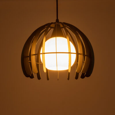LEDTM® INGLEY 01226 Μοντέρνο Κρεμαστό Φωτιστικό Πλέγμα Μονόφωτο 1 x E27 IP20 Μαύρο Μέταλλο με Λευκό Γυαλί - Μ26 x Π26 x Υ21cm - Image 3