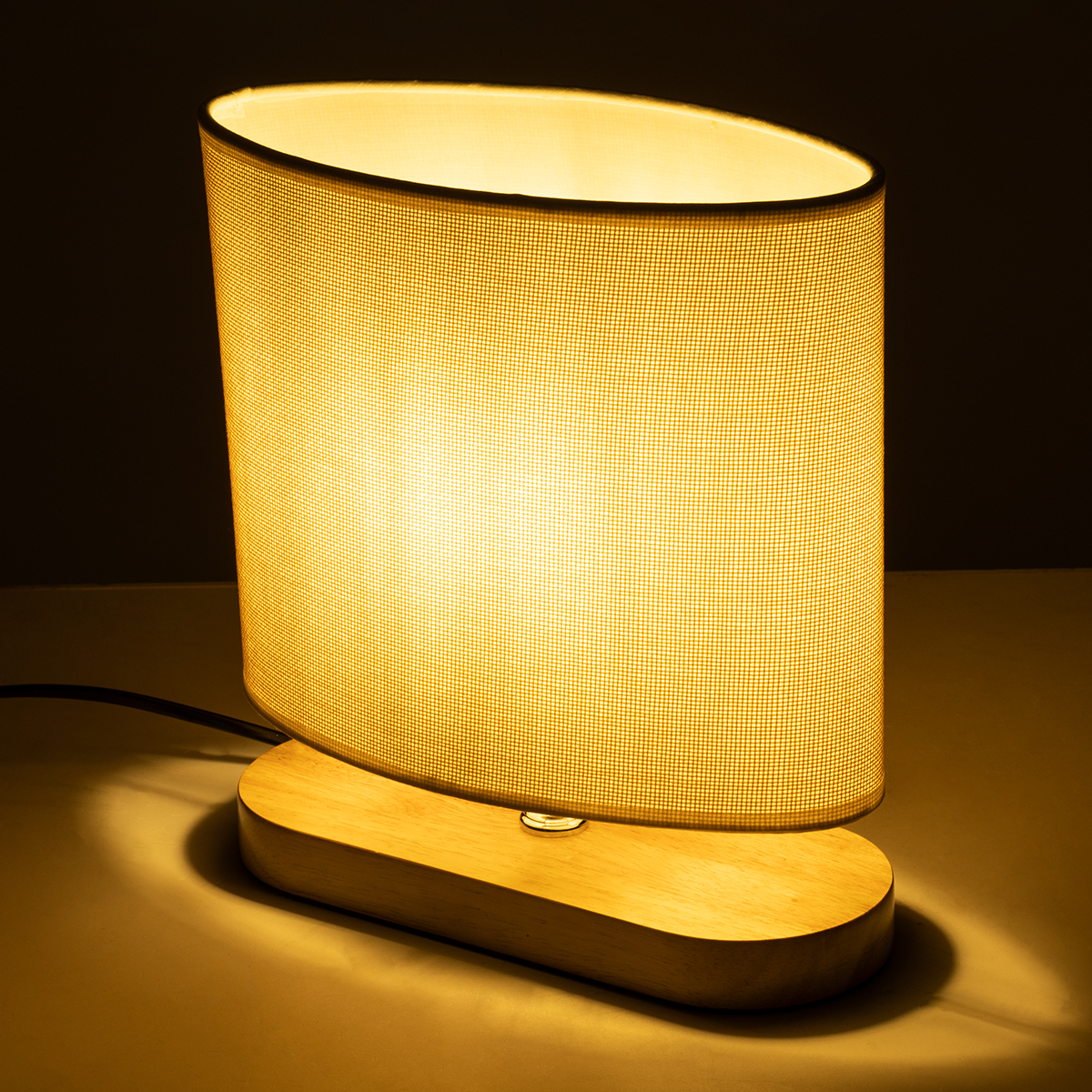 LEDTM® CHIARA 01241 Boho Επιτραπέζιο Φωτιστικό Πορτατίφ με Ντουί 1 x E27 AC 220-240V IP20 - Μπεζ - Μ25 x Π12 x Υ26cm - Image 3