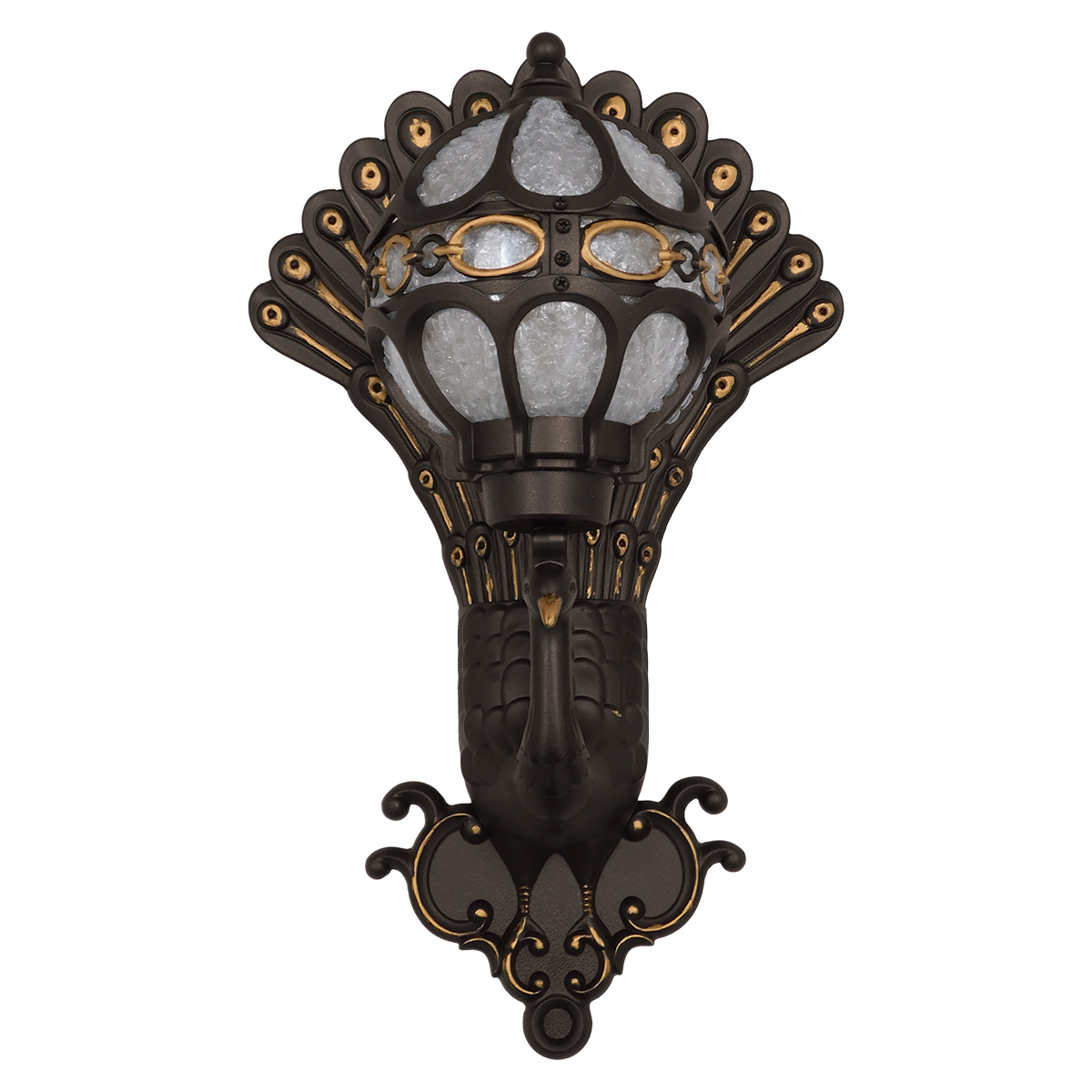 LEDTM® CORNELIA 01250 Vintage Φωτιστικό Τοίχου - Απλίκα με Ντουί 1 x E27 AC 220-240V IP20 - Καφέ & Χρυσό - Μ20 x Π32 x Υ55cm - Image 11