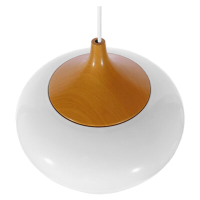 LEDTM® VILI 01260 Μοντέρνο Κρεμαστό Φωτιστικό Οροφής με Ντουί 1 x E27 AC 220-240V IP20 - Λευκό & Μπεζ - Μ35 x Π35 x Υ27cm - Image 4