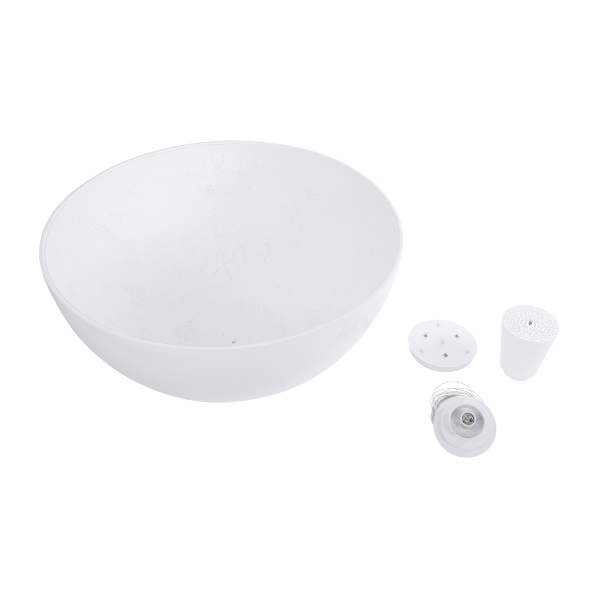 LEDTM® SERENIA 01273 Μοντέρνο Κρεμαστό Φωτιστικό Οροφής με Ντουί 1 x E27 AC 220-240V IP20 - Λευκό - Μ90 x Π90 x Y40cm - Image 11