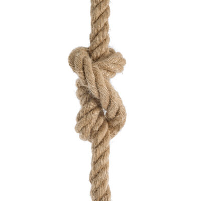 LEDTM® ROPE 01278 Vintage Κρεμαστό Φωτιστικό Ανάρτηση Μονόφωτο 1 x E27 IP20 Μπεζ Σχοινί - Μ3.5 x Π3.5 x Y100cm - Image 5