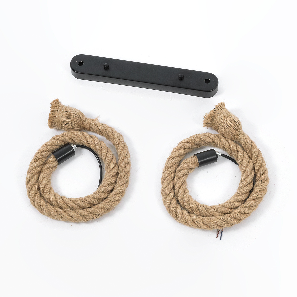 LEDTM® ROPE 01279 Boho Κρεμαστό Φωτιστικό Οροφής με Ντουί 2 x E27 AC 220-240V IP20 - Μπεζ - Μ30 x Π3.5 x Υ100cm - Image 5