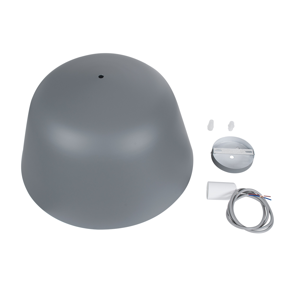 LEDTM® UPVALE 01282 Μοντέρνο Κρεμαστό Φωτιστικό Οροφής με Ντουί 1 x E27 AC 220-240V IP20 - Γκρι & Λευκό - Μ40 x Π40 x Υ24cm - Image 10
