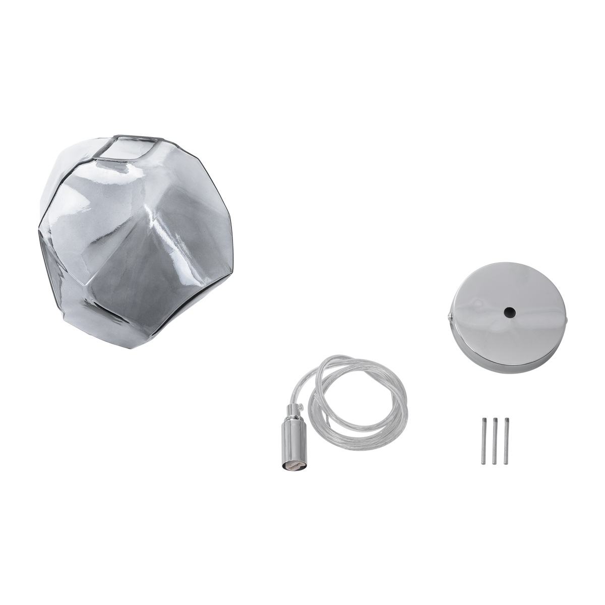 LEDTM® RINA 01307 Μοντέρνο Κρεμαστό Φωτιστικό Οροφής με Ντουί 1 x G9 AC 220-240V IP20 - Γκρι - Μ16 x Π16 x Υ17cm - Image 10
