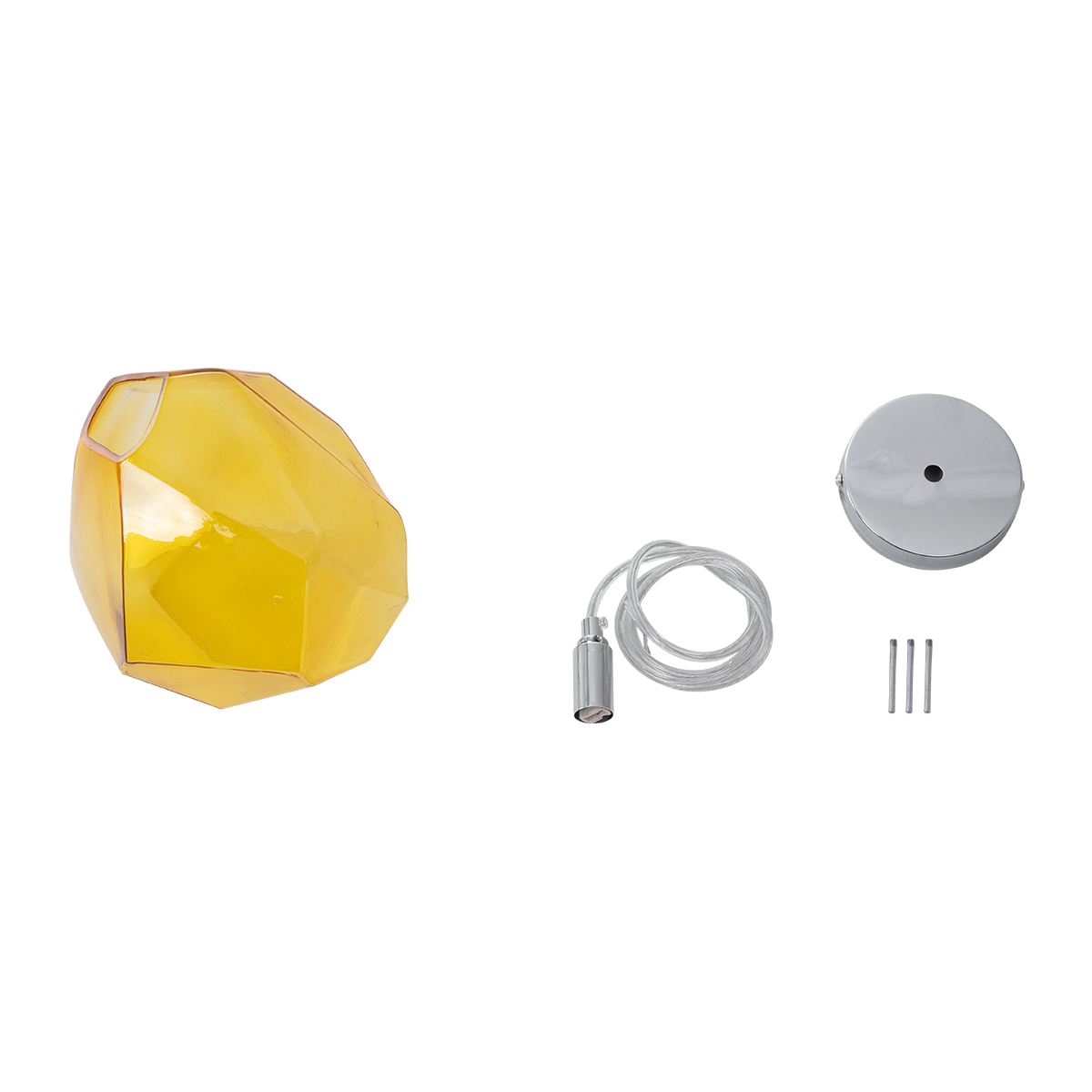 LEDTM® RINA 01308 Μοντέρνο Κρεμαστό Φωτιστικό Οροφής με Ντουί 1 x G9 AC 220-240V IP20 - Κίτρινο - Μ20 x Π20 x Υ20cm - Image 10