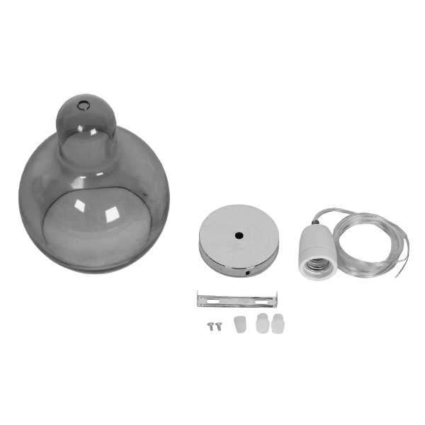 LEDTM® BOSSANOVA 01313 Μοντέρνο Κρεμαστό Φωτιστικό Οροφής με Ντουί 1 x E27 AC 220-240V IP20 - Γκρι - Μ18 x Π18 x Υ23cm - Image 10