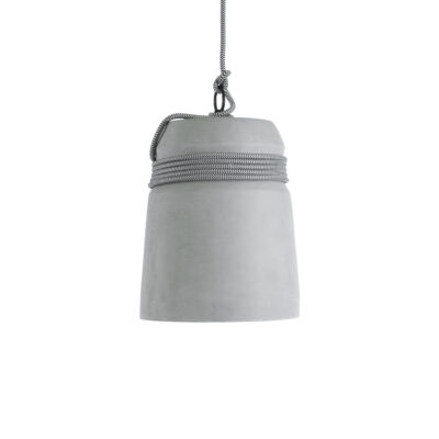 LEDTM® TRIBECA 01321 Μοντέρνο Κρεμαστό Φωτιστικό Καμπάνα Μονόφωτο 1 x E27 IP20 Γκρι Τσιμέντο - Μ20 x Π20 x Υ26cm - Image 4