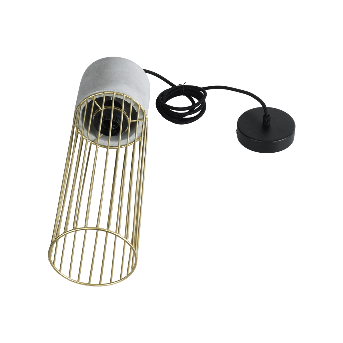 LEDTM® DURANT 01322 Μοντέρνο Κρεμαστό Φωτιστικό Οροφής με Ντουί 1 x E27 AC 220-240V IP20 - Γκρι & Χρυσό - Μ12 x Π12 x Υ40cm - Image 11