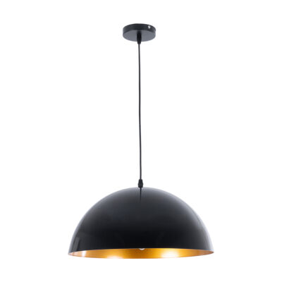 LEDTM® LUNE 01341 Μοντέρνο Κρεμαστό Φωτιστικό Οροφής με Ντουί 1 x E27 AC 220-240V IP20 - Μαύρο & Χρυσό - Μ40 x Π40 x Υ20cm - Image 4