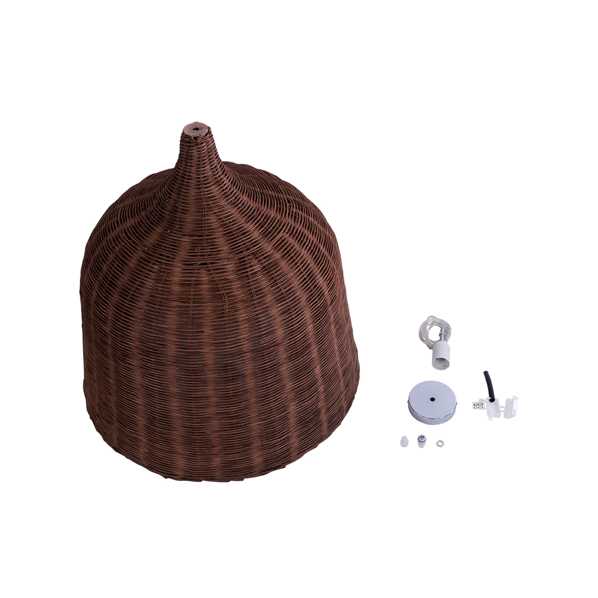 LEDTM® BAHAMAS 01369 Boho Κρεμαστό Φωτιστικό Οροφής με Ντουί 1 x E27 AC 220-240V IP20 - Καφέ - Μ60 x Π60 x Υ60cm - Image 11
