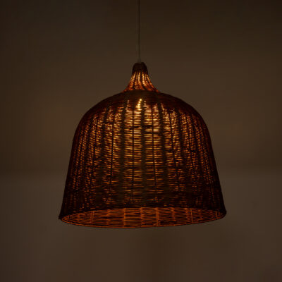 LEDTM® BAHAMAS 01369 Boho Κρεμαστό Φωτιστικό Καμπάνα Μονόφωτο 1 x E27 IP20 Καφέ Ξύλο - Μ60 x Π60 x Υ60cm - Image 3