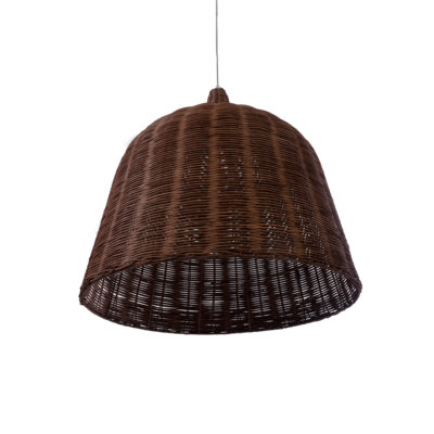 LEDTM® BAHAMAS 01369 Boho Κρεμαστό Φωτιστικό Καμπάνα Μονόφωτο 1 x E27 IP20 Καφέ Ξύλο - Μ60 x Π60 x Υ60cm - Image 6
