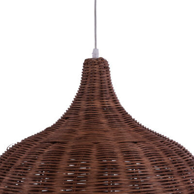 LEDTM® BAHAMAS 01369 Boho Κρεμαστό Φωτιστικό Καμπάνα Μονόφωτο 1 x E27 IP20 Καφέ Ξύλο - Μ60 x Π60 x Υ60cm - Image 9