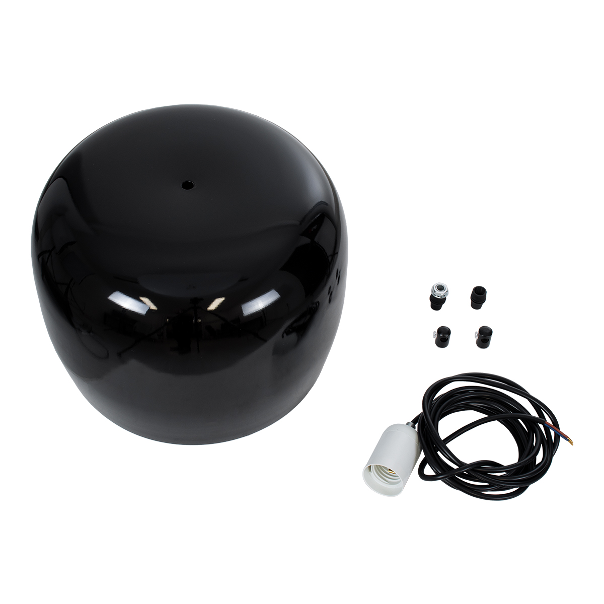 LEDTM® JASPER 01373 Μοντέρνο Κρεμαστό Φωτιστικό Οροφής με Ντουί 1 x E27 AC 220-240V IP20 - Μαύρο & Λευκό - Μ26.5 x Π26.5 x Υ20.5cm - Image 9