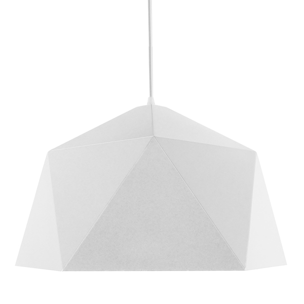 LEDTM® HEXAGON 01378 Μοντέρνο Κρεμαστό Φωτιστικό Οροφής με Ντουί 1 x E27 AC 220-240V IP20 - Λευκό & Χρυσό - Μ46 x Π46 x Y25cm - Image 3