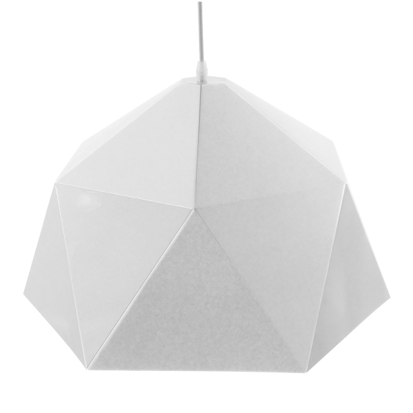 LEDTM® HEXAGON 01378 Μοντέρνο Κρεμαστό Φωτιστικό Οροφής με Ντουί 1 x E27 AC 220-240V IP20 - Λευκό & Χρυσό - Μ46 x Π46 x Y25cm - Image 4