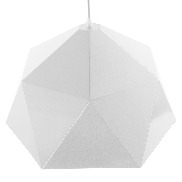 LEDTM® HEXAGON 01378 Μοντέρνο Κρεμαστό Φωτιστικό Οροφής με Ντουί 1 x E27 AC 220-240V IP20 - Λευκό & Χρυσό - Μ46 x Π46 x Y25cm - Image 5