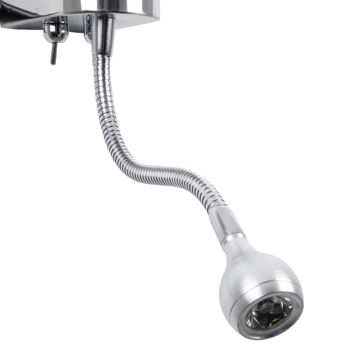 LEDTM® ELEGANT 01492 Μοντέρνο Φωτιστικό Τοίχου - Απλίκα Ξενοδοχείου Reading Light με Ντουί 1 x E27 LED 3W 360lm 36° AC 220-240V IP20 Θερμό Λευκό 2700K - Bridgelux COB Chip - Χρώμιο & Μαύρο - Μ26 x Π16.5 x Υ33cm - 2 Χρόνια Εγγύηση - Image 9