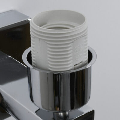 LEDTM® ELEGANT 01495 Μοντέρνο Φωτιστικό Τοίχου - Απλίκα Ξενοδοχείου Reading Light με Ντουί 1 x E27 LED 3W 360lm 36° AC 220-240V IP20 Θερμό Λευκό 2700K - Bridgelux COB Chip - Χρώμιο & Λευκό - Μ17 x Π21 x Υ43cm - 2 Χρόνια Εγγύηση - Image 8