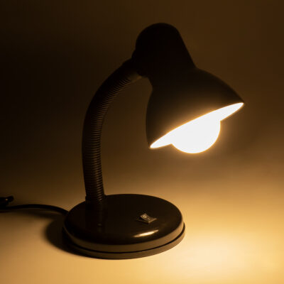 Alternative view of LEDTM® STUDENT 01530 Μοντέρνο Επιτραπέζιο Φωτιστικό Πορτατίφ με Ντουί 1 x E27 AC 220-240V IP20 - Μαύρο - Μ12 x Π12 x Υ32cm