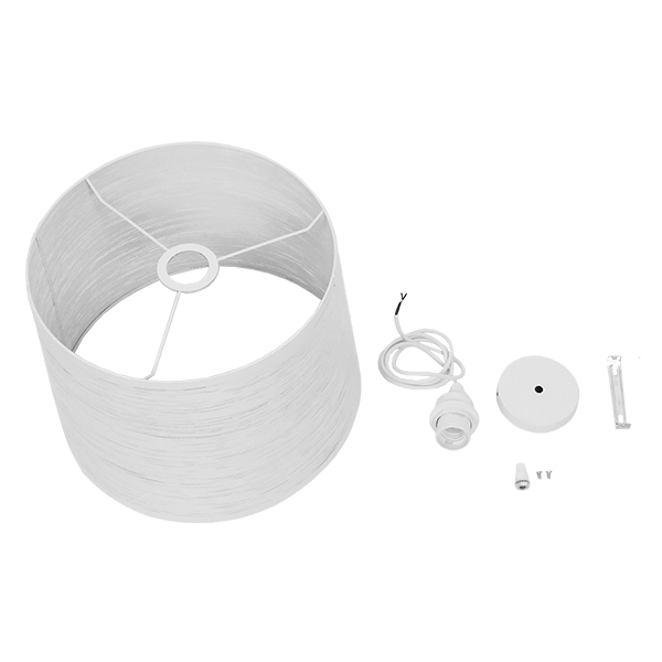 LEDTM® ACCADEMIA 01557 Μοντέρνο Κρεμαστό Φωτιστικό Οροφής με Ντουί 1 x E27 AC 220-240V IP20 - Λευκό - Μ35 x Π35 x Υ25cm - Image 10