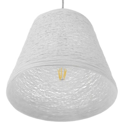 LEDTM® PLAYROOM 01562 Μοντέρνο Κρεμαστό Φωτιστικό Οροφής με Ντουί 1 x E27 AC 220-240V IP20 - Λευκό - Μ32 x Π32 x Υ27cm - Image 5