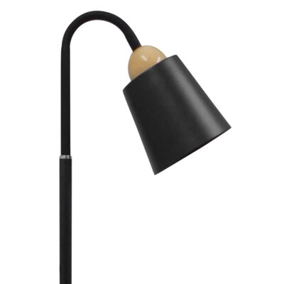 LEDTM® RIBBON 01585 Μοντέρνο Επιδαπέδιο Φωτιστικό με Ντουί 1 x E27 AC 220-240V IP20 - Μαύρο & Μπεζ - Μ13 x Π13 x Υ164cm - Image 7