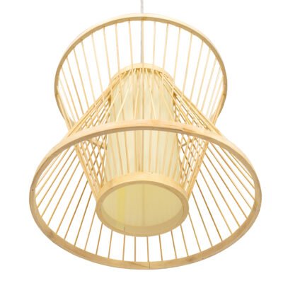 LEDTM® HIBISCUS 01632 Boho Κρεμαστό Φωτιστικό Οροφής με Ντουί 1 x E27 AC 220-240V IP20 - Μπεζ - Μ35 x Π35 x Y30cm - Image 5