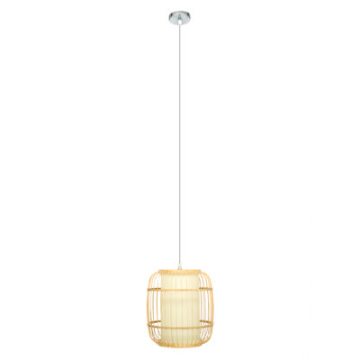 LEDTM® HIBISCUS 01633 Boho Κρεμαστό Φωτιστικό Οροφής με Ντουί 1 x E27 AC 220-240V IP20 - Μπεζ - Μ26 x Π26 x Y32cm - Image 3