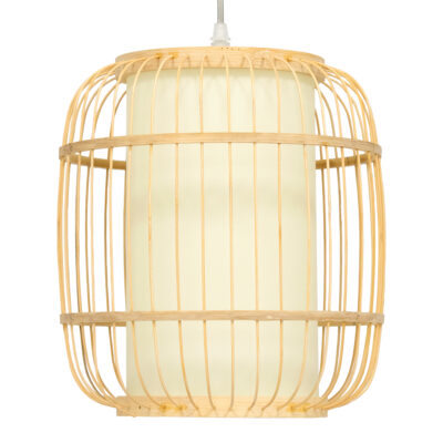 LEDTM® HIBISCUS 01633 Boho Κρεμαστό Φωτιστικό Οροφής με Ντουί 1 x E27 AC 220-240V IP20 - Μπεζ - Μ26 x Π26 x Y32cm - Image 4