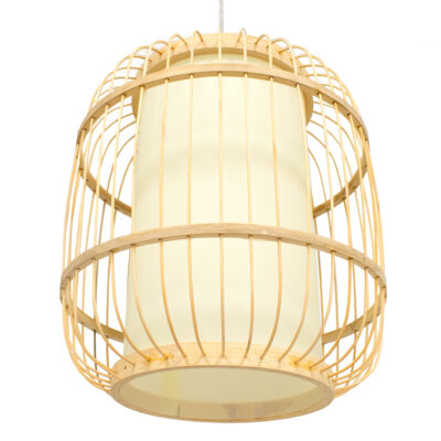 LEDTM® HIBISCUS 01633 Boho Κρεμαστό Φωτιστικό Οροφής με Ντουί 1 x E27 AC 220-240V IP20 - Μπεζ - Μ26 x Π26 x Y32cm - Image 5