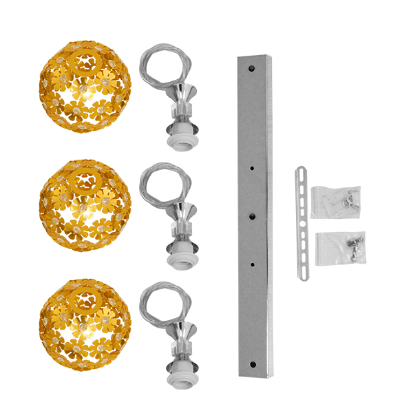 LEDTM® BOUQUET 01671 Μοντέρνο Κρεμαστό Φωτιστικό Οροφής με Ντουί 3 x E27 AC 220-240V IP20 - Πολύχρωμο - Μ64 x Π18 x Υ24cm - Image 9