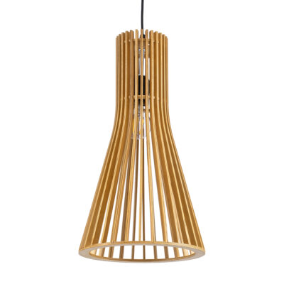 LEDTM® SCANDINAVIA 01700 Boho Κρεμαστό Φωτιστικό Οροφής με Ντουί 1 x E27 AC 220-240V IP20 - Μπεζ Καφέ - Μ25 x Π25 x Υ45cm