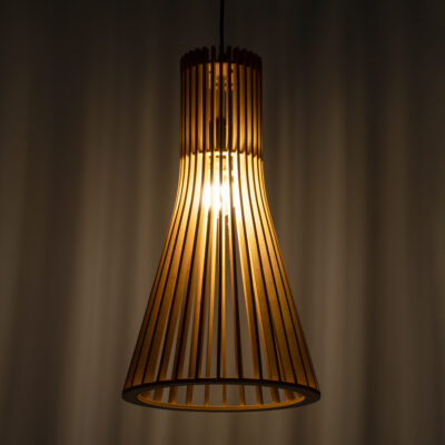 LEDTM® SCANDINAVIA 01700 Boho Κρεμαστό Φωτιστικό Οροφής με Ντουί 1 x E27 AC 220-240V IP20 - Μπεζ Καφέ - Μ25 x Π25 x Υ45cm - Image 3
