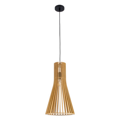 LEDTM® SCANDINAVIA 01700 Boho Κρεμαστό Φωτιστικό Οροφής με Ντουί 1 x E27 AC 220-240V IP20 - Μπεζ Καφέ - Μ25 x Π25 x Υ45cm - Image 4