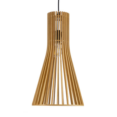 LEDTM® SCANDINAVIA 01700 Boho Κρεμαστό Φωτιστικό Οροφής με Ντουί 1 x E27 AC 220-240V IP20 - Μπεζ Καφέ - Μ25 x Π25 x Υ45cm - Image 5
