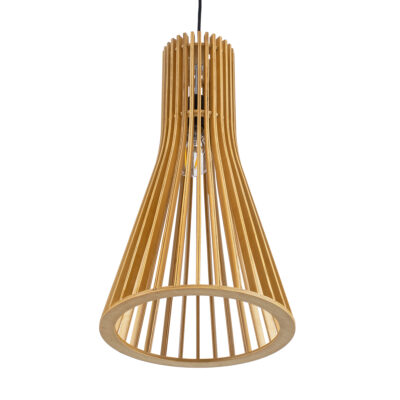 LEDTM® SCANDINAVIA 01700 Boho Κρεμαστό Φωτιστικό Οροφής με Ντουί 1 x E27 AC 220-240V IP20 - Μπεζ Καφέ - Μ25 x Π25 x Υ45cm - Image 6