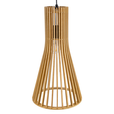 LEDTM® SCANDINAVIA 01700 Boho Κρεμαστό Φωτιστικό Οροφής με Ντουί 1 x E27 AC 220-240V IP20 - Μπεζ Καφέ - Μ25 x Π25 x Υ45cm - Image 7