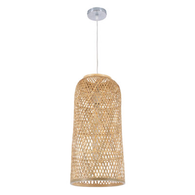 LEDTM® CALERO 01710 Boho Κρεμαστό Φωτιστικό Οροφής με Ντουί 1 x E27 AC 220-240V IP20 - Μπεζ - Μ25 x Π25 x Υ50cm - Image 4