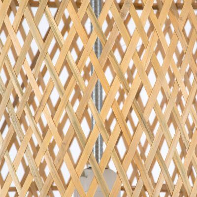 LEDTM® CALERO 01710 Boho Κρεμαστό Φωτιστικό Οροφής με Ντουί 1 x E27 AC 220-240V IP20 - Μπεζ - Μ25 x Π25 x Υ50cm - Image 9