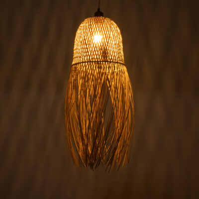 LEDTM® MANILA 01713 Boho Κρεμαστό Φωτιστικό Οροφής με Ντουί 1 x E27 AC 220-240V IP20 - Μπεζ - Μ25 x Π25 x Υ60cm - Image 3