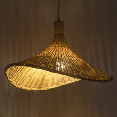 LEDTM® CUBA 01717 Boho Κρεμαστό Φωτιστικό Οροφής με Ντουί 1 x E27 AC 220-240V IP20 - Μπεζ - Μ43 x Π43 x Υ30cm - Image 3