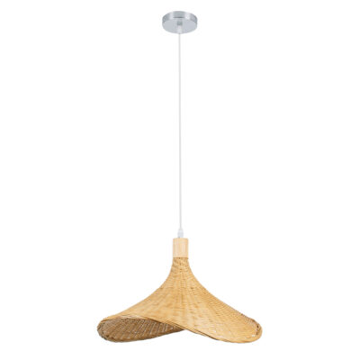 LEDTM® CUBA 01717 Boho Κρεμαστό Φωτιστικό Οροφής με Ντουί 1 x E27 AC 220-240V IP20 - Μπεζ - Μ43 x Π43 x Υ30cm - Image 4