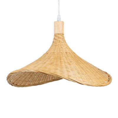 LEDTM® CUBA 01717 Boho Κρεμαστό Φωτιστικό Οροφής με Ντουί 1 x E27 AC 220-240V IP20 - Μπεζ - Μ43 x Π43 x Υ30cm - Image 5