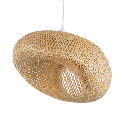 LEDTM® CARIBBEAN 01723 Boho Κρεμαστό Φωτιστικό Οροφής με Ντουί 1 x E27 AC 220-240V IP20 - Μπεζ - Μ45 x Π45 x Υ24cm